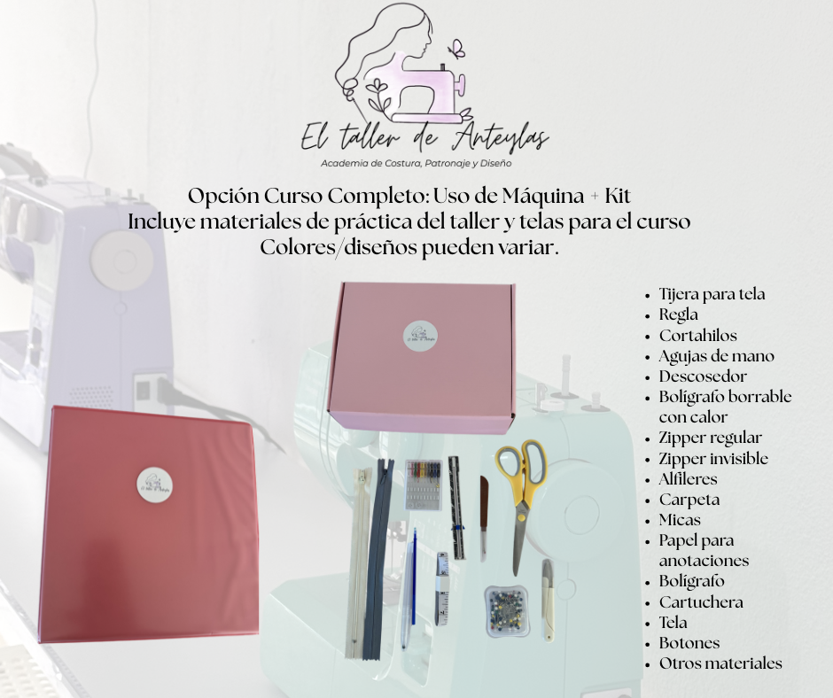 Curso de costura básica Grupo Domingo AM — Octubre 2026