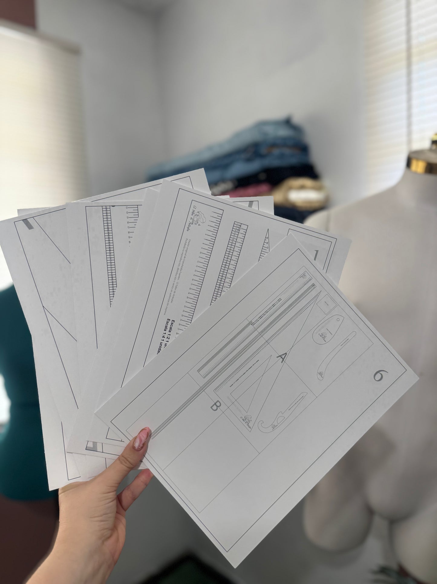 Kit Digital: 5 Reglas Sastre + Cinta Métrica a Media Escala y 1/4 Escala