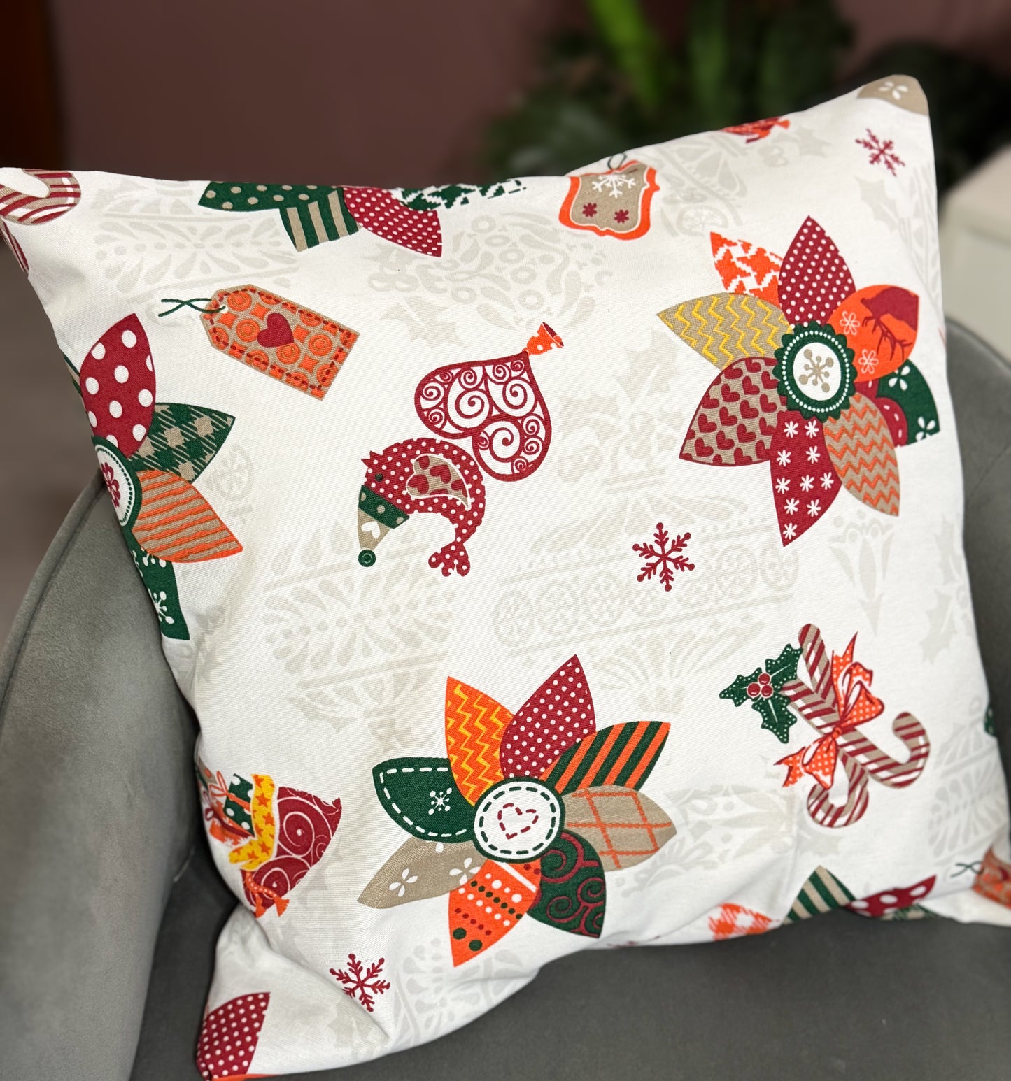 Set de 2 Fundas para cojines con motivo de Navidad Art Deco by Anteylas