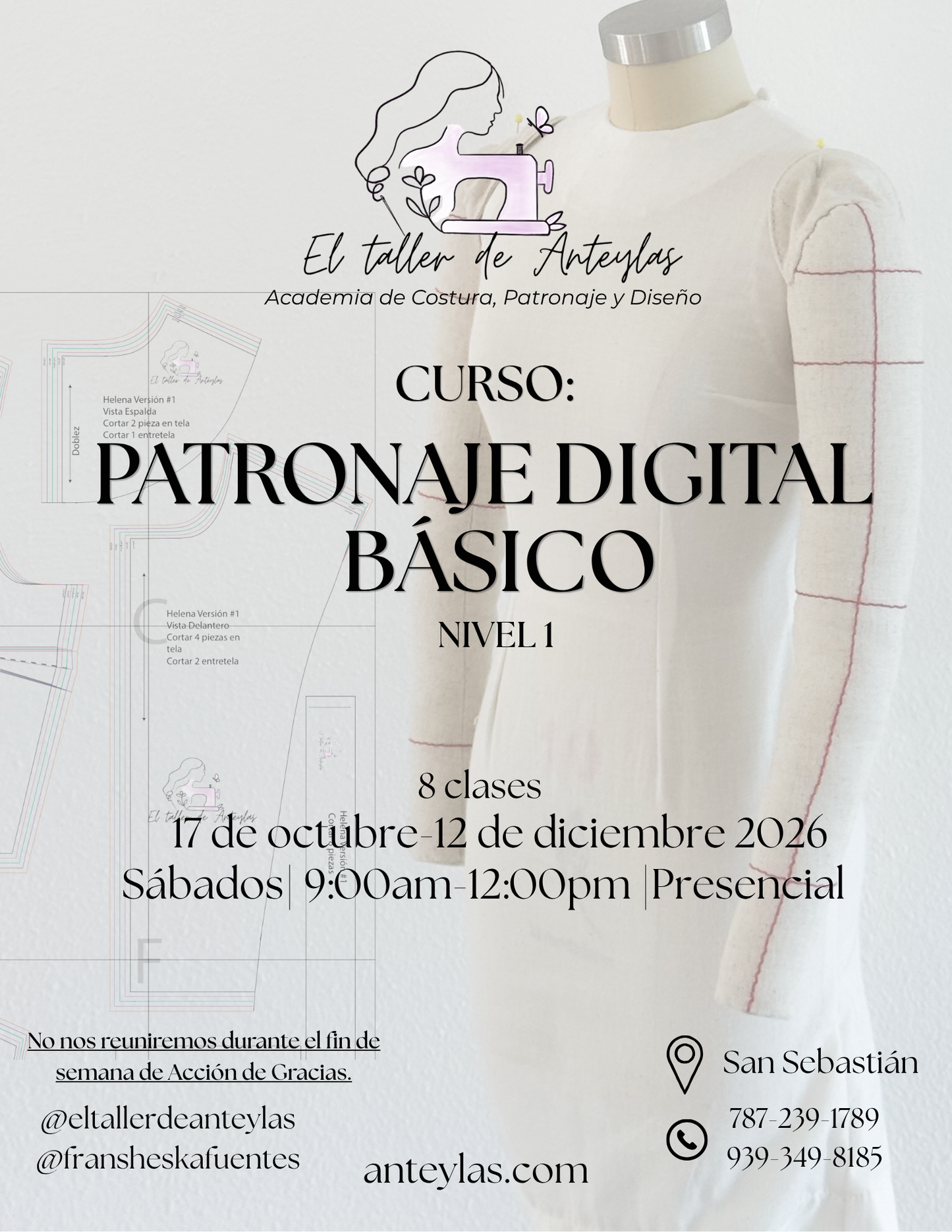 Curso de Patronaje Digital Básico Nivel 1