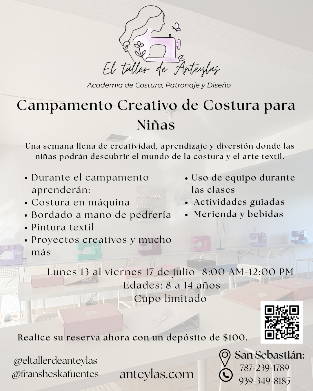 Campamento Creativo de Costura para Niñas