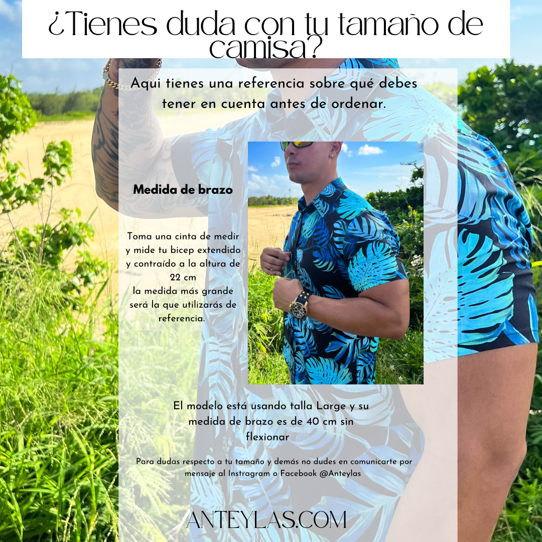 Custom made Men's Shirt/ Camisa de hombre personalizada