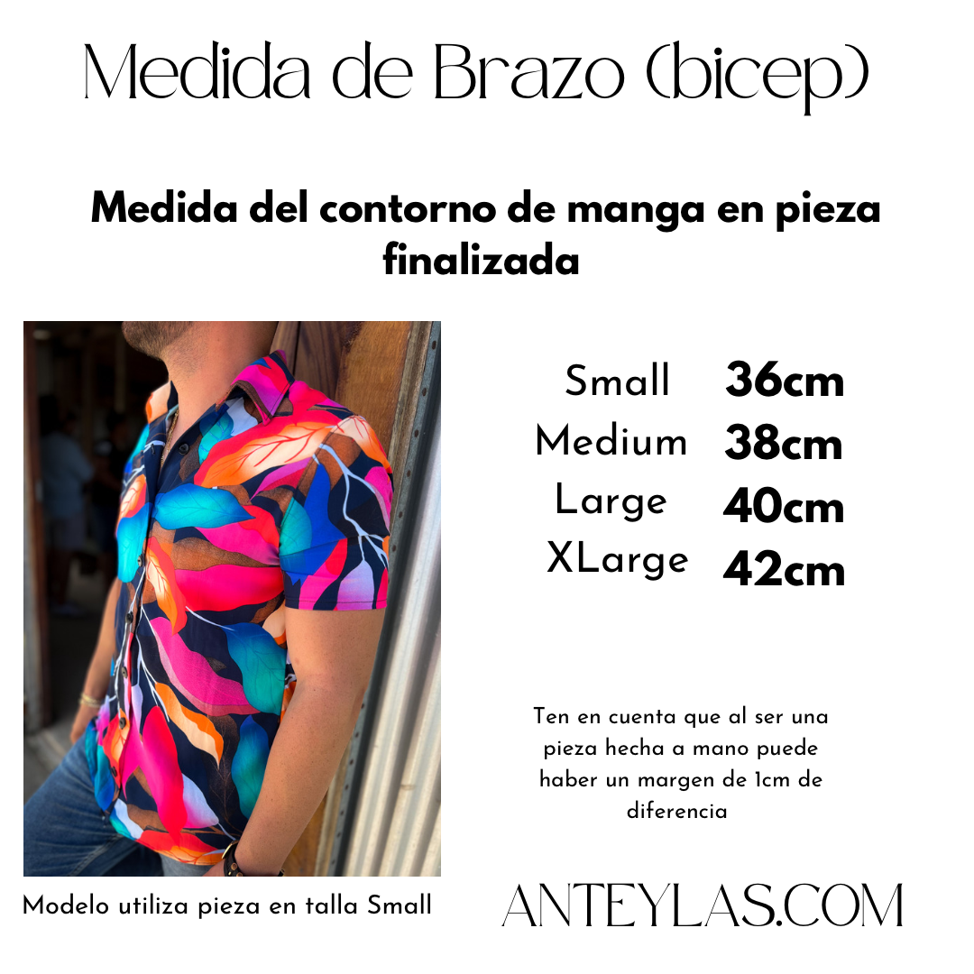 Custom made Men's Shirt/ Camisa de hombre personalizada