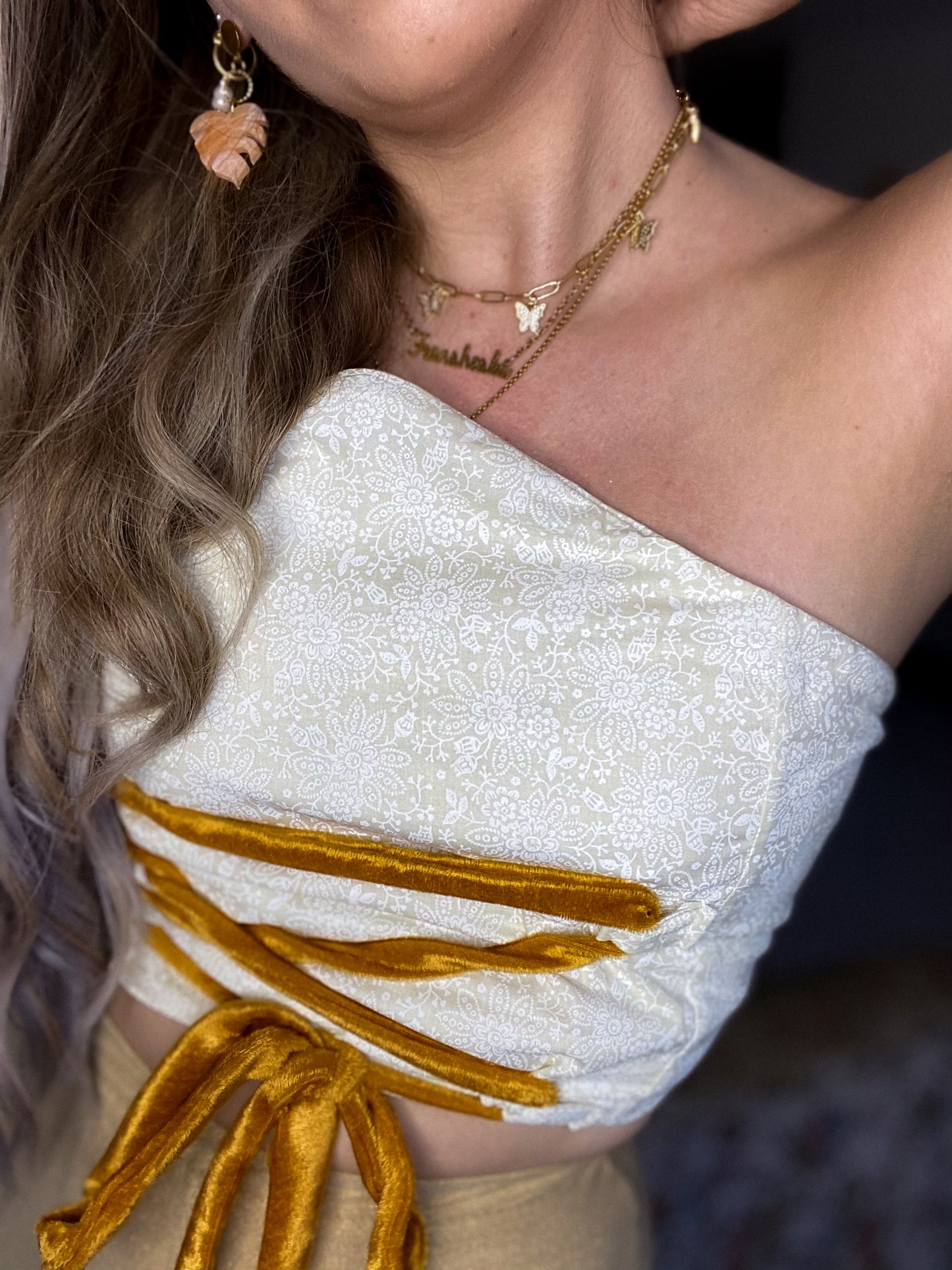 Snowball Crop Top (Xsmall- medium)