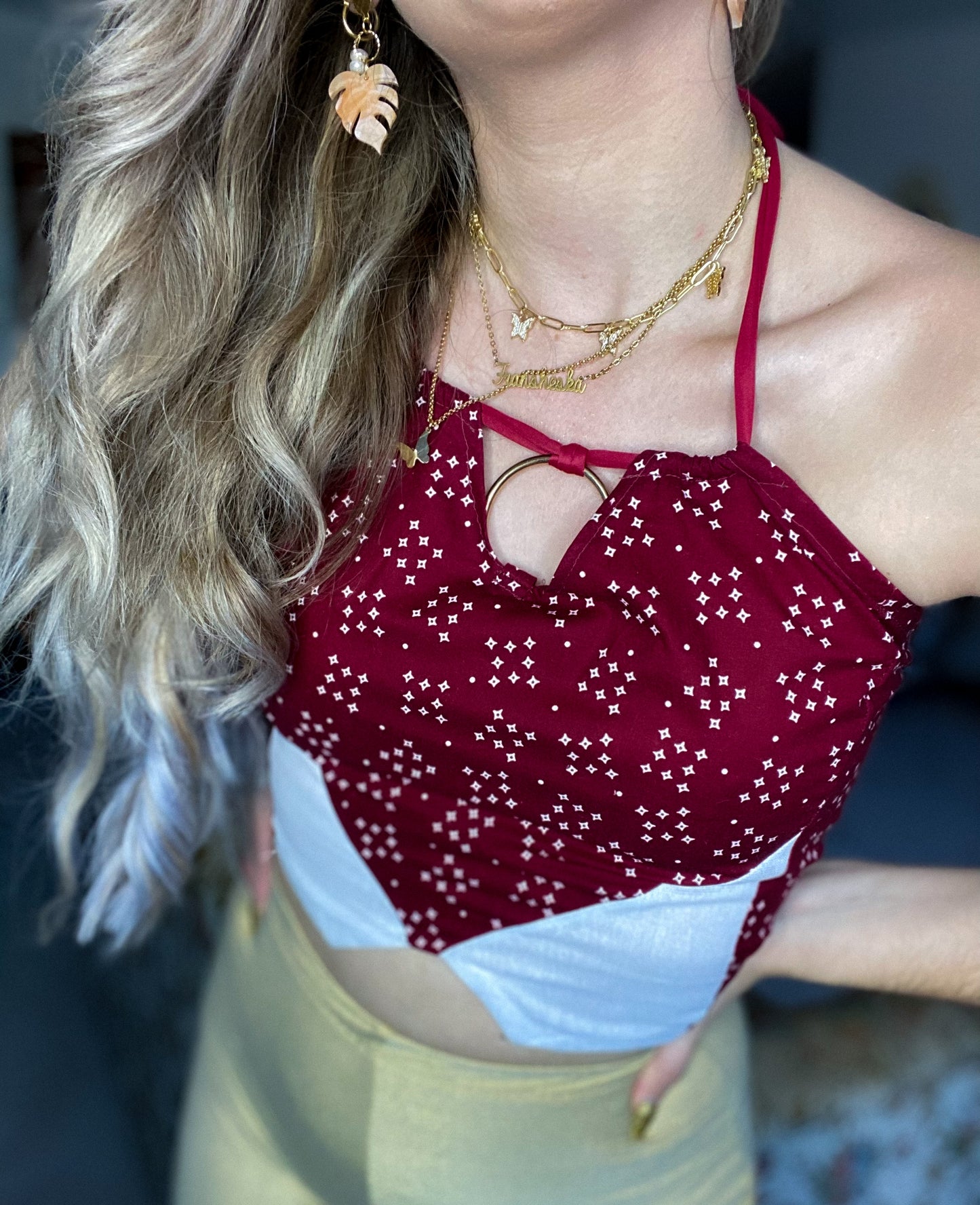 Starry Xmas Crop Top