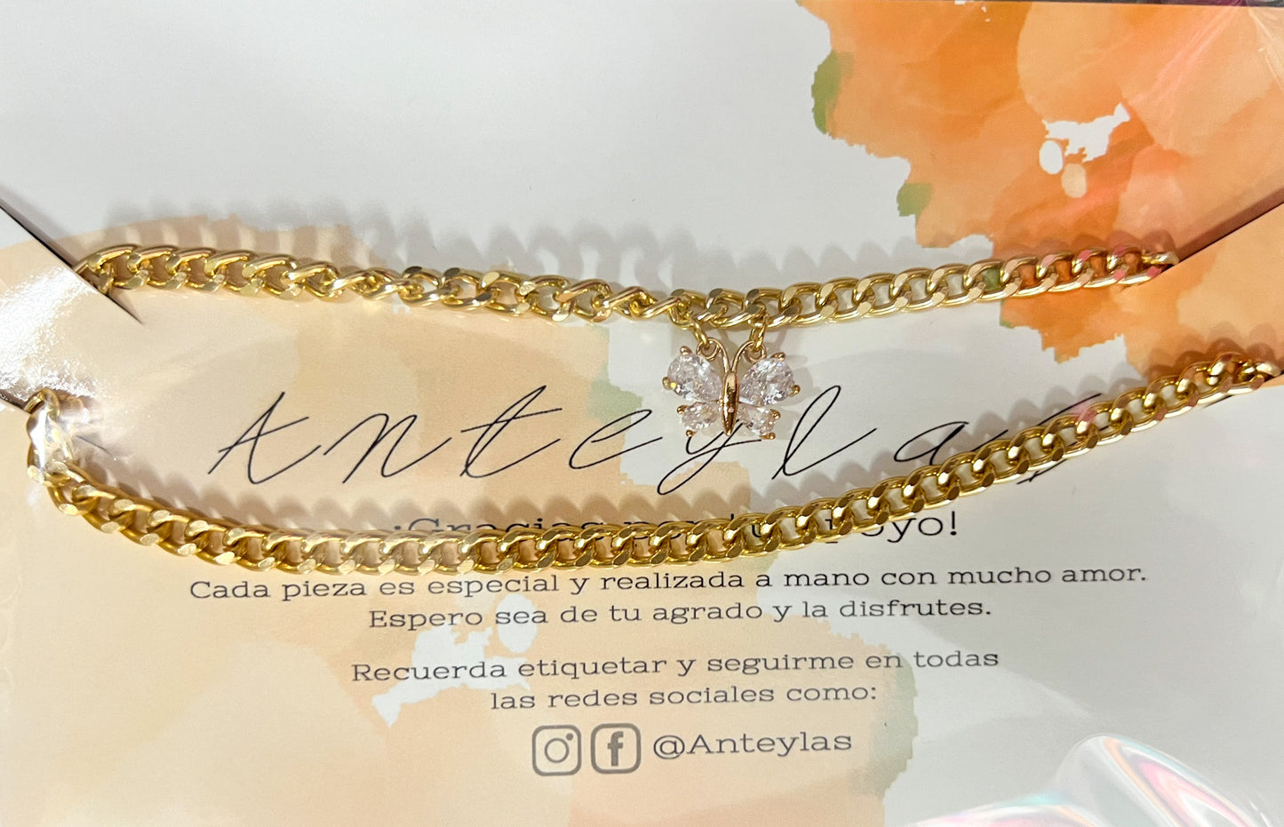 Love Butterfly Body Chain