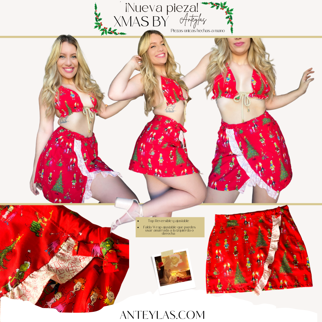 El Grinch Wrap Skirt