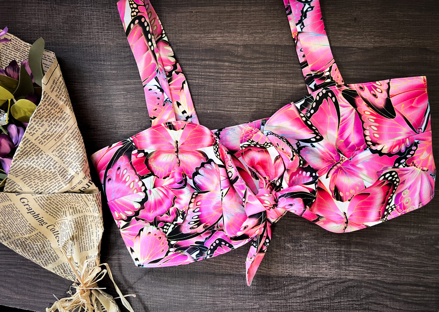 Barbie Mariposa Knot Crop Top