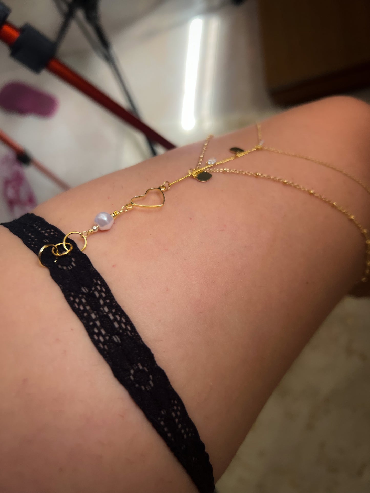 Love 18k Body Jewerly Leg Chain