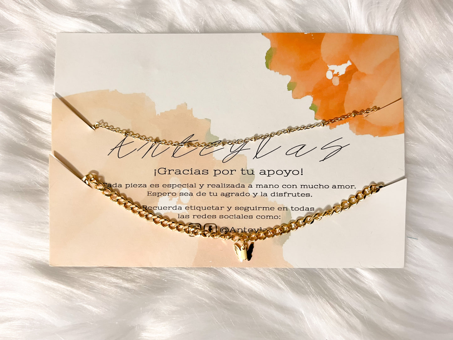 Rea Anklet Set chain Body Jewerly 18k gold and stainless steel