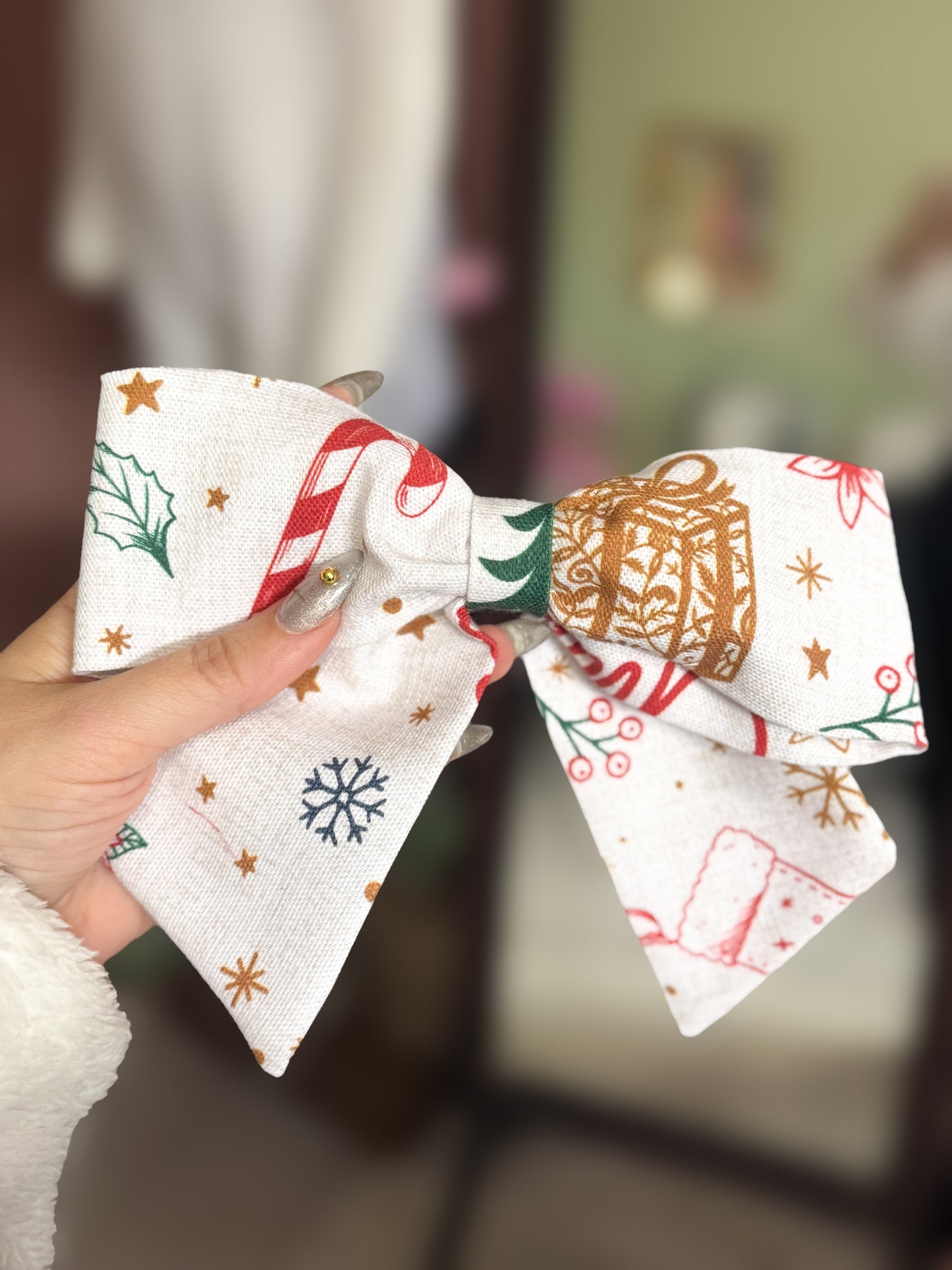 Big Bow Hair Clip (Lazos) +Scrunchies Gift Box Set Stella Exclusive Christmas Collection by Anteylas