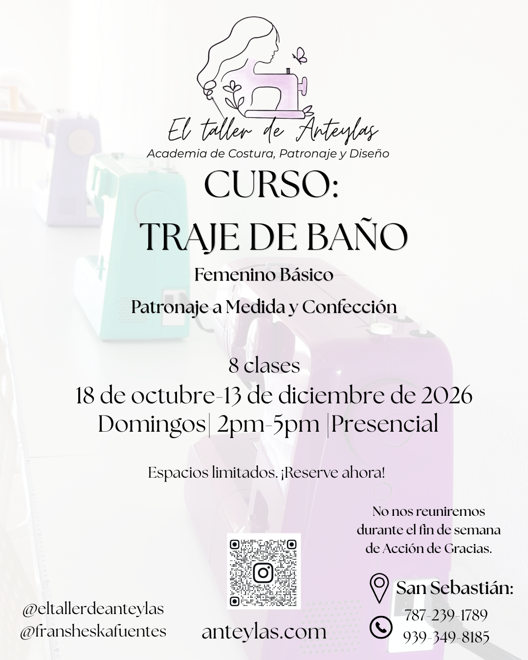 Traje de Baño Básico Femenino: Patronaje a Medida y Confección OCTUBRE