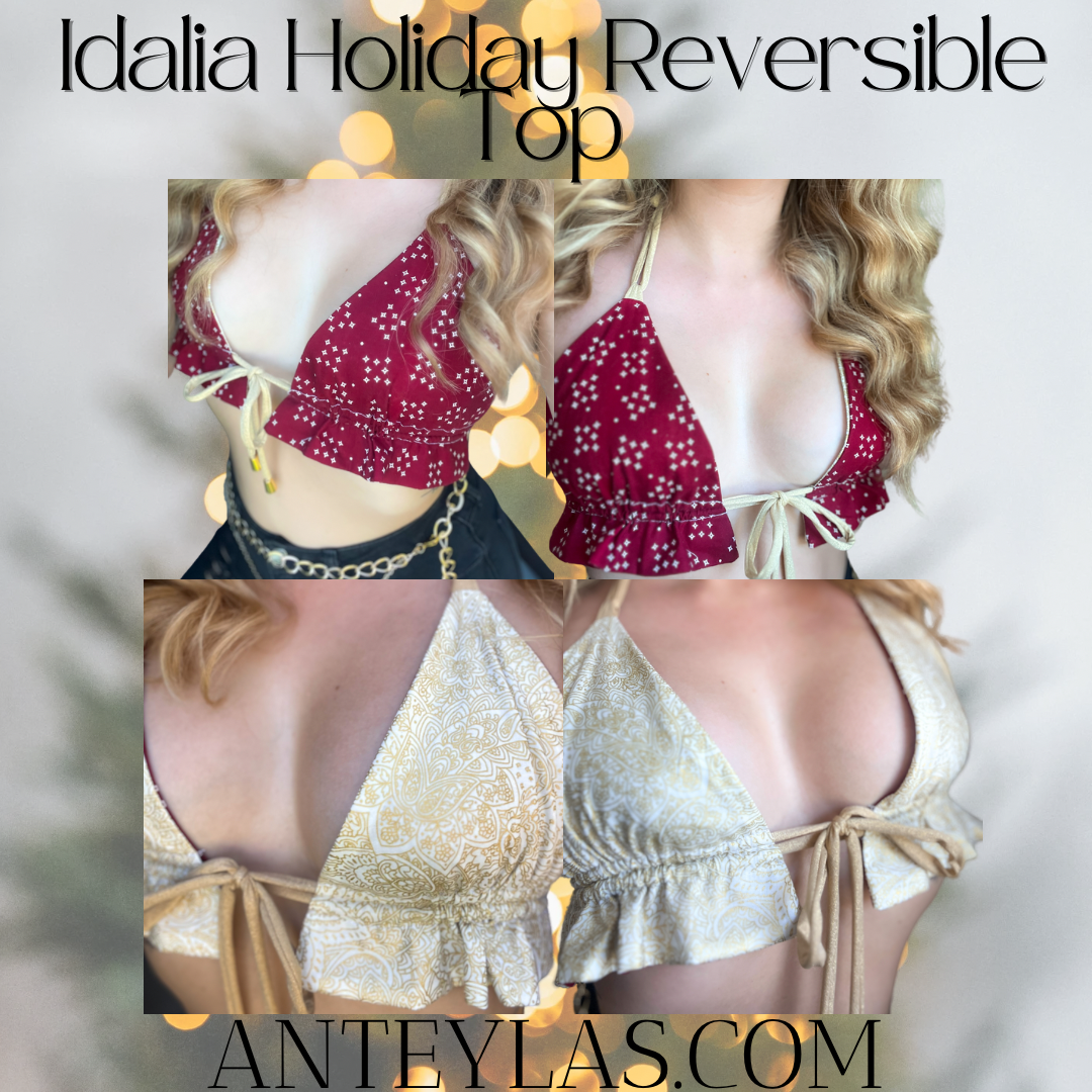 Idalia Holiday Reversible Top