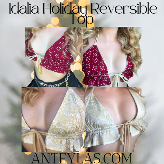 Idalia Holiday Reversible Top