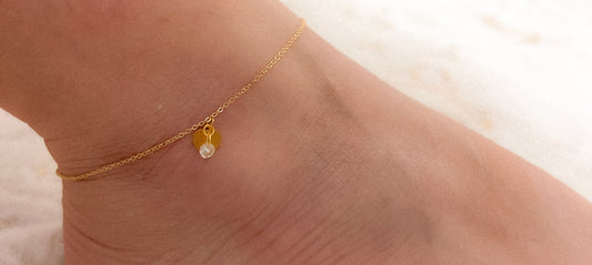 Dafne Anklet chain Body Jewerly 18k gold and stainless steel